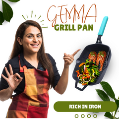 GEMMA Cast Iron Grill Pan