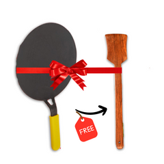 GEMMA Cast Iron Roti Tawa for Perfect Chapati & Roti Heavy Bottom & Non-Stick Yellow