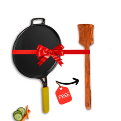 GEMMA Cast Iron Dosa Tawa with Silicone Grip